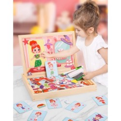 TABLICA MAGNETYCZNA MAGNESY PUZZLE UBIERANKA MONTESSORI