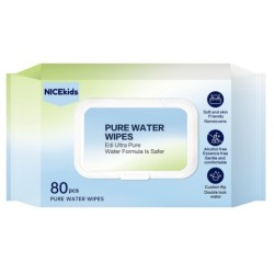 NICEKIDS Chusteczki nawilżane Pure Water Wipes 99,9% wody 1x80 szt