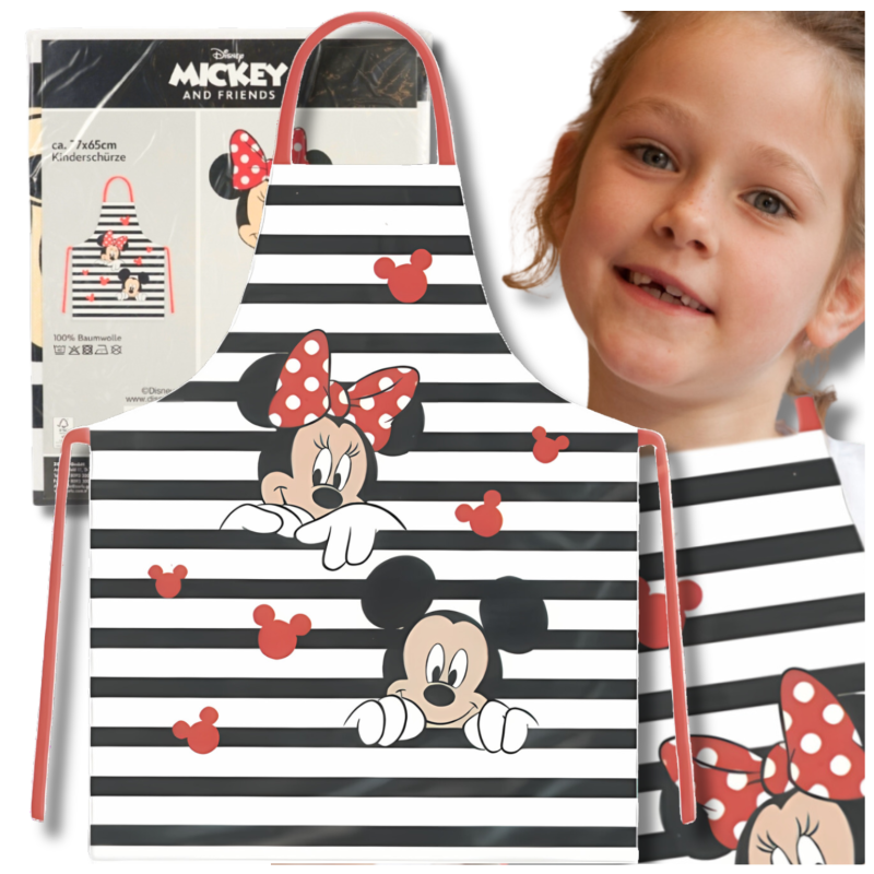 FARTUCH FARTUSZEK DZIECIĘCY DO PRAC KUCHENNY OCHRONNY MYSZKA MIKI MICKEY MINNIE