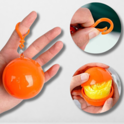 PŁASZCZ PELERYNA PRZECIWDESZCZOWA W KULCE Z KARABIŃCZYKIEM zestaw 3 szt