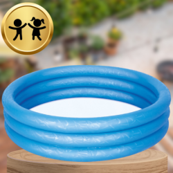 DMUCHANY BASEN BASENIK BRODZIK DLA DZIECI NIEBIESKI 122 CM X 25 CM BESTWAY