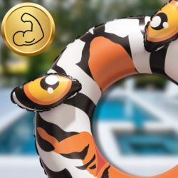 BESTWAY KOŁO DMUCHANE DO PŁYWANIA KÓŁKO PLAŻOWE TYGRYS DUŻE 91 CM