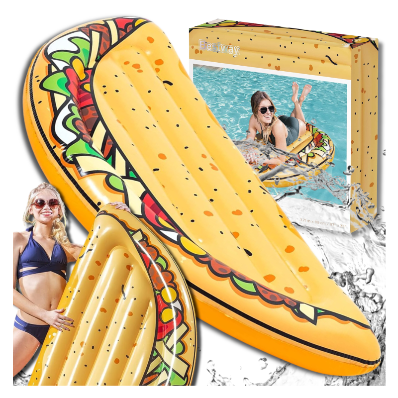 BESTWAY MATERAC DMUCHANY DO PŁYWANIA PLAŻA NA BASEN TACO DUŻY XXL