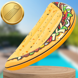 BESTWAY MATERAC DMUCHANY DO PŁYWANIA PLAŻA NA BASEN TACO DUŻY XXL