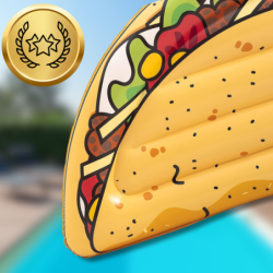 BESTWAY MATERAC DMUCHANY DO PŁYWANIA PLAŻA NA BASEN TACO DUŻY XXL