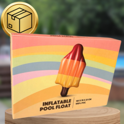 MATERAC DMUCHANY DO PŁYWANIA PLAŻA NA BASEN LÓD NA PATYKU  DUŻY XXL