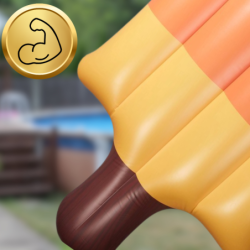 MATERAC DMUCHANY DO PŁYWANIA PLAŻA NA BASEN LÓD NA PATYKU  DUŻY XXL