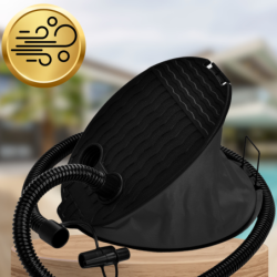 Pompka nożna do materaca pontonów wielofunkcyjna + KOŃCÓWKI 3L