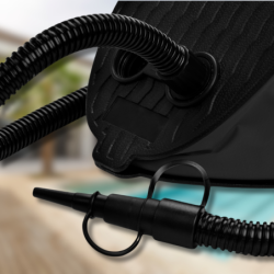 Pompka nożna do materaca pontonów wielofunkcyjna + KOŃCÓWKI 3L