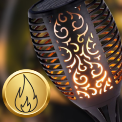 LAMPY POCHODNIE SOLARNE OGRODOWE PŁOMIEŃ LED LAMPKI LAMPKA SOLARNA 8x