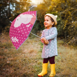PARASOL PRZECIWDESZCZOWY DLA DZIECI PEPPA PIG ŚWINKA PEPPA