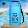 WOREK WODOODPORNY WODOSZCZELNY KAJAK TORBA PLECAK TURYSTYCZNY 10L NIEBIESKI