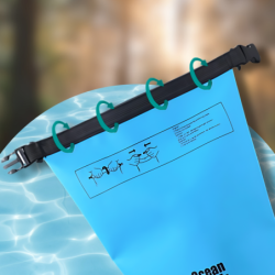 WOREK WODOODPORNY WODOSZCZELNY KAJAK TORBA PLECAK TURYSTYCZNY 5L NIEBIESKI