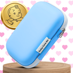 DUŻY ZESTAW KOSMETYCZNY PIELĘGNACYJNY DLA DZIECI NIEMOWLĄT + ETUI NICEkids NIEBIESKI