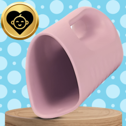 KUBEK DO MYCIA GŁOWY SPŁUKIWANIA WŁOSÓW NICEkids MIĘKKI DUŻY RÓŻOWY