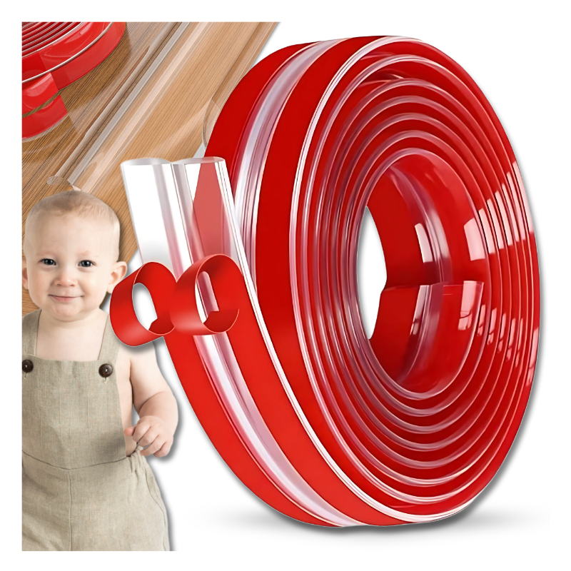 BEZBARWNA TAŚMA ZABEZPIECZAJĄCA KANTY MEBLI LISTWA NA ROGI OSŁONA KRAWĘDZI NICEKIDS 3m