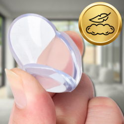 ZABEZPIECZENIE NAROŻNIKÓW NA ROGI STOŁÓW MEBLI NAROŻNIKI BEZBARWNE 12 SZT OKRĄGŁE NICEKIDS