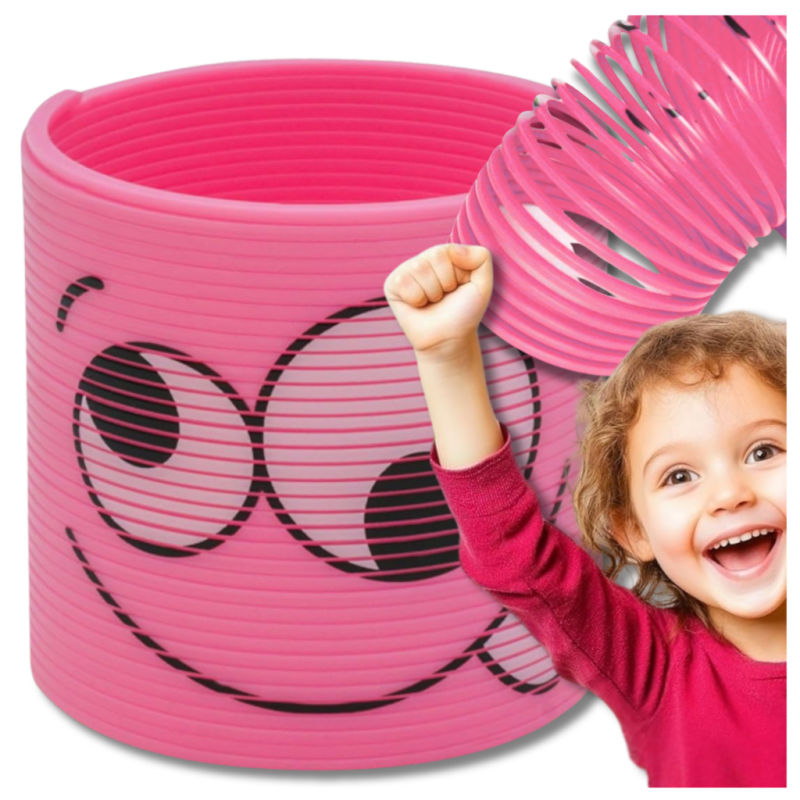 SPRĘŻYNA DLA DZIECI MAGICZNA SPRĘŻYNKA MAGIC SPRINGS EMOJI RÓŻOWA