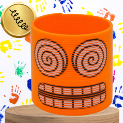 SPRĘŻYNA DLA DZIECI MAGICZNA SPRĘŻYNKA MAGIC SPRINGS EMOJI POMARAŃCZOWA