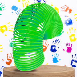 SPRĘŻYNA DLA DZIECI MAGICZNA SPRĘŻYNKA MAGIC SPRINGS EMOJI ZIELONA