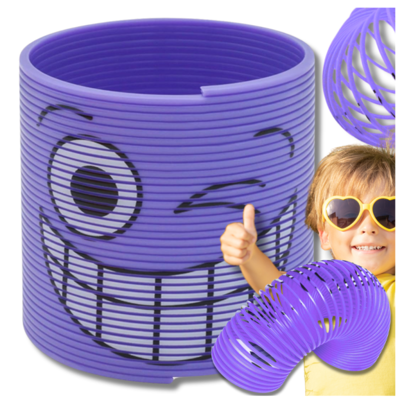 SPRĘŻYNA DLA DZIECI MAGICZNA SPRĘŻYNKA MAGIC SPRINGS EMOJI FIOLETOWA