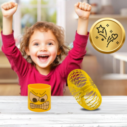 SPRĘŻYNA DLA DZIECI MAGICZNA SPRĘŻYNKA MAGIC SPRINGS EMOJI ŻÓŁTA
