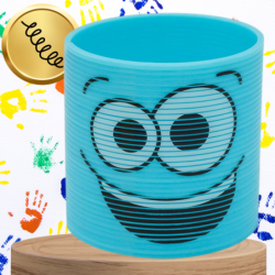 SPRĘŻYNA DLA DZIECI MAGICZNA SPRĘŻYNKA MAGIC SPRINGS EMOJI NIEBIESKA