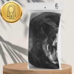 PERUKA WŁOSY KRÓTKIE CZARNO BIAŁE Z GRZYWKĄ KARNAWAŁ PARTY FOTOBUDKA PANIEŃSKI URODZINY