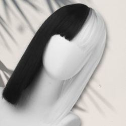 PERUKA WŁOSY KRÓTKIE CZARNO BIAŁE Z GRZYWKĄ KARNAWAŁ PARTY FOTOBUDKA PANIEŃSKI URODZINY