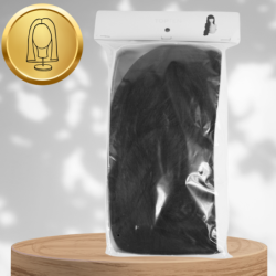 PERUKA WŁOSY DŁUGIE CZARNE Z GRZYWKĄ KARNAWAŁ PARTY FOTOBUDKA PANIEŃSKI URODZINY