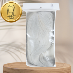 PERUKA WŁOSY KRÓTKIE SIWE Z GRZYWKĄ KARNAWAŁ PARTY FOTOBUDKA PANIEŃSKI URODZINY