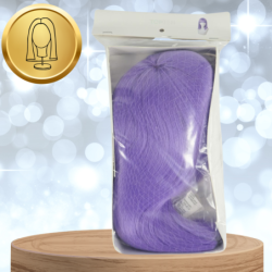 PERUKA WŁOSY DŁUGIE FIOLETOWA Z GRZYWKĄ KARNAWAŁ PARTY FOTOBUDKA PANIEŃSKI URODZINY