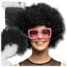 PERUKA WŁOSY CZARNE AFRO KARNAWAŁ PARTY FOTOBUDKA PANIEŃSKI URODZINY