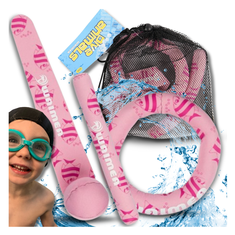 ZATOPKI ZABAWKA DO NURKOWANIA NAUKA PŁYWANIA BASEN DO WANNY WODY KÓŁKO