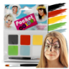 FARBY DO TWARZY ZMYWALNE FARBKI DO MALOWANIA CIAŁA ZESTAW KIESZONKOWY 6 KOLORÓW DZIECI