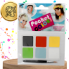 FARBY DO TWARZY ZMYWALNE FARBKI DO MALOWANIA CIAŁA ZESTAW KIESZONKOWY 6 KOLORÓW DZIECI