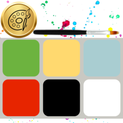 FARBY DO TWARZY ZMYWALNE FARBKI DO MALOWANIA CIAŁA ZESTAW KIESZONKOWY 6 KOLORÓW DZIECI