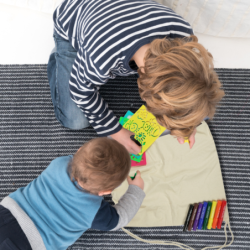 BAWEŁNIANA TORBA PLECAK WOREK  DO KOLOROWANIA DLA DZIECI DO SZKOŁY PRACE RĘCZNE