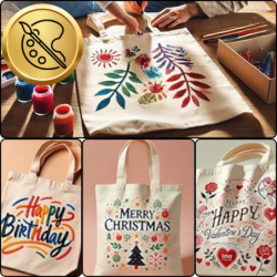 BAWEŁNIANA TORBA NA ZAKUPY DO DEKOROWANIA EKOLOGICZNA EKO TORBA