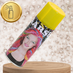 KOLORYZUJĄCY SPRAY DO WŁOSÓW LAKIER ŻÓŁTY BROKAT 250 ml