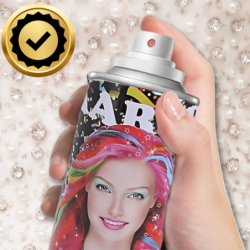 KOLORYZUJĄCY SPRAY DO WŁOSÓW LAKIER RÓŻOWY BROKAT 250 ml