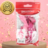 BALONY DMUCHANE LATEKSOWE RÓŻOWE 6 SZT  NA URODZINY ROCZEK DEKORACJA