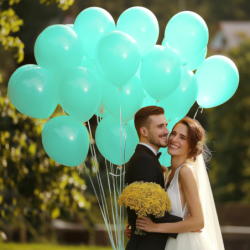 BALONY DMUCHANE LATEKSOWE SELEDYNOWE 50 SZT  NA URODZINY DEKORACJA