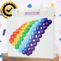 BALONY LATEKSOWE KOLOROWE TĘCZOWE ZESTAW 77 SZT URODZINY