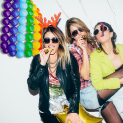 BALONY LATEKSOWE KOLOROWE TĘCZOWE ZESTAW 77 SZT URODZINY