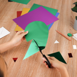 KARTKI LUSTRZANE A4 15 szt. KOLOROWE MIRROR CARDBOARD GRUBE