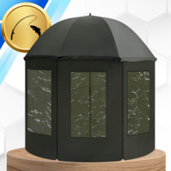 PARASOL WĘDKARSKI NAMIOT NA RYBY PEŁNY Z OSŁONĄ Z BOKAMI WODOODPORNY 240 cm