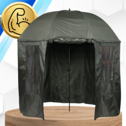 PARASOL WĘDKARSKI NAMIOT NA RYBY PEŁNY Z OSŁONĄ Z BOKAMI WODOODPORNY 240 cm