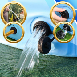 Basen składany dla psa i dzieci 120 x 30 cm turystyczny ogrodowy przenośny łatwe składanie