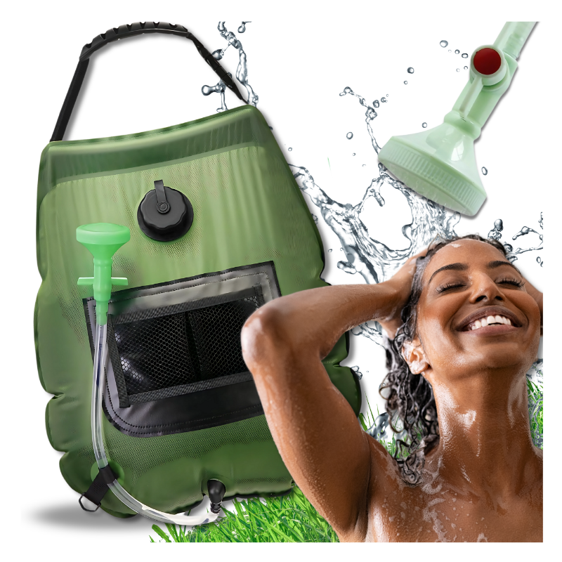 Prysznic turystyczny kempingowy solarny 20L  przenośny zbiornik na wodę, biwakowy